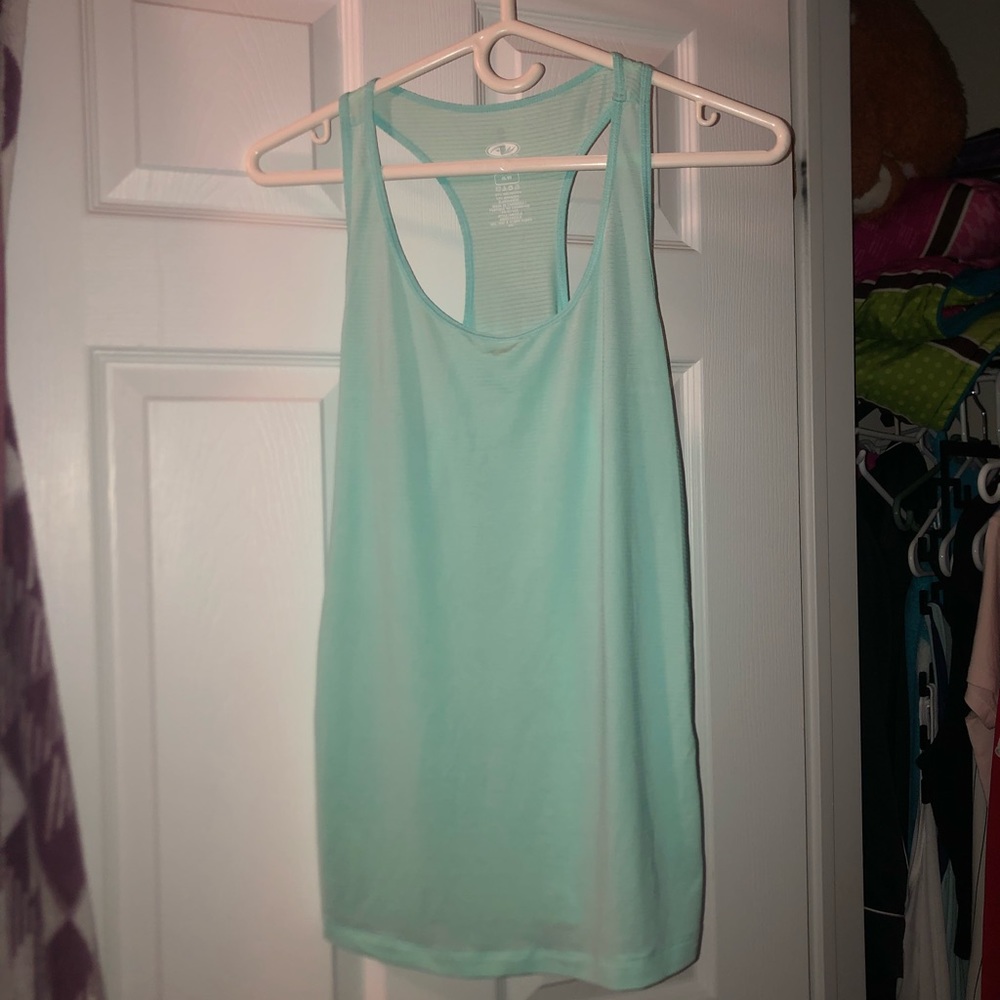 Light blue athletic sleeveless top